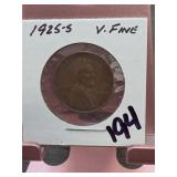 1925-S Lincoln Wheat Cent