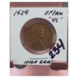 1929 Lincoln Wheat Cent