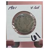 1901 Liberty Head (V) nickel