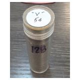 Liberty Head V Nickels in Coin Tube
