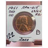 1951-D Lincoln Wheat Cent