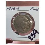 1928-S Buffalo Nickel