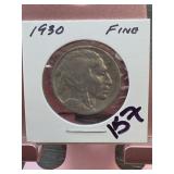 1930 Buffalo Nickel