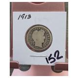 1913 Barber Dime