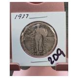 1927-D Standing Liberty Quarter