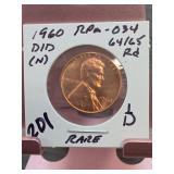 1960-D/D Lincoln Memorial Cent