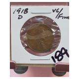 1918-D Wheat Cent