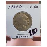 1934 Buffalo Nickel