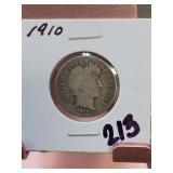 1910 Barber Dime