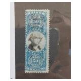1871 50Â¢ Washington Second Issue Revenue Stamp