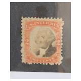 1871 2Â¢ Washington Third Issue Revenue Stamp