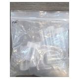 Clear Plastic Coin Storage Tubes Top