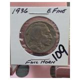 1936 Buffalo Nickel