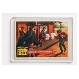 1956 Topps Round-Up Hickok Quick Shooting Card