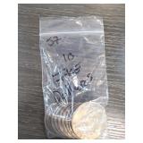 Qty 10 Mixed Date Ike Dollars