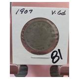 1907 Liberty Head V Nickel