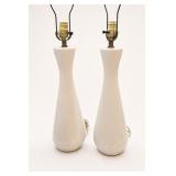 1950sï¿½1960s MCM Crackle-Glaze Ceramic Lamps