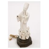 Chinese Blanc De Chine-Style Figural Table Lamp