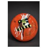 Handmade Signed Art Glass Paperweight