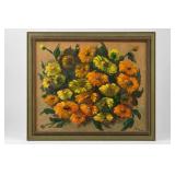 1965 Signed Floral Still Life Painting