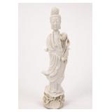 Blanc De Chine Porcelain Guanyin Figure