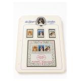Queen Elizabeth II Silver-Tone Jubilee Stamp Album