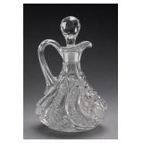 Cut Glass Decanter With Faceted Stopper
