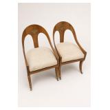 Regency-Style Spoon-Back Armchairs