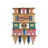 Don Freedman-Style Cotton & Wood Wall Hanging