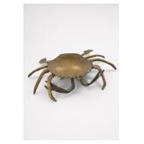 Crab-Form Brass Ashtray