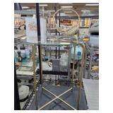 Gold-Tone Two-Tier Side Table