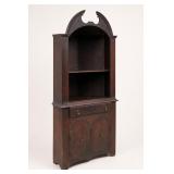 Dark Wood Corner Cupboard