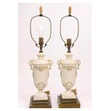 Hollywood Neoclassical Urn Table Lamps