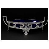 Cobalt-Blue Glass Footed Bowl