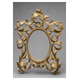 Ornate Brass Oval Frame