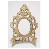 Ornate Brass Oval Picture Frame