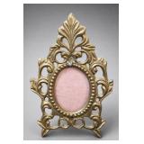 Ornate Brass Oval Frame