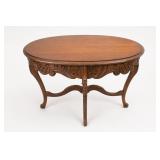 Walnut Louis XV Style Wood Coffee Table
