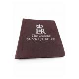1977 Queen Elizabeth II Silver-Tone Stamp Album