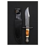 Fixed-Blade Knife With Sheath