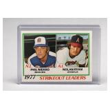 1977 Topps Strikeout Leaders Card #206 Nolan Ryan