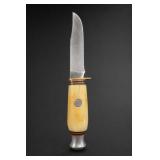 Fixed-Blade Knife With Decorative Handle