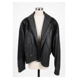 H & H Leather Jacket, Size 40
