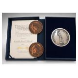 1877 Indian Head Cents Tokens & UVA Medal