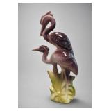 Glazed Flamingo Sculpture