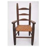 Wooden Ladder-Back Armchair