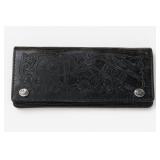 Black Bob Embossed Wallet Clutch
