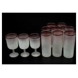 Frosted Glass Drinking Vessels