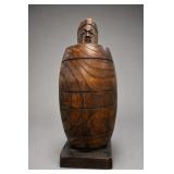 Carved Wooden Human Figure Sculpture