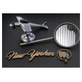 Mixed Decorative Objects With New Yorker Plaque